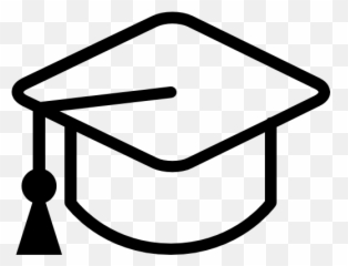 Graduation Cap Free Vector Icons Designed - White Emoji