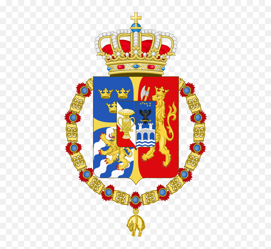 Royal Coat Of Arms Of Sweden 1844 - Duchy Of Warsaw Flag Emoji,All Emojis In Order