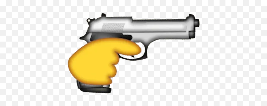 The Emoji Movie Whatsapp Stickers - Stickers Cloud Ranged Weapon,Gun To Head Emoji