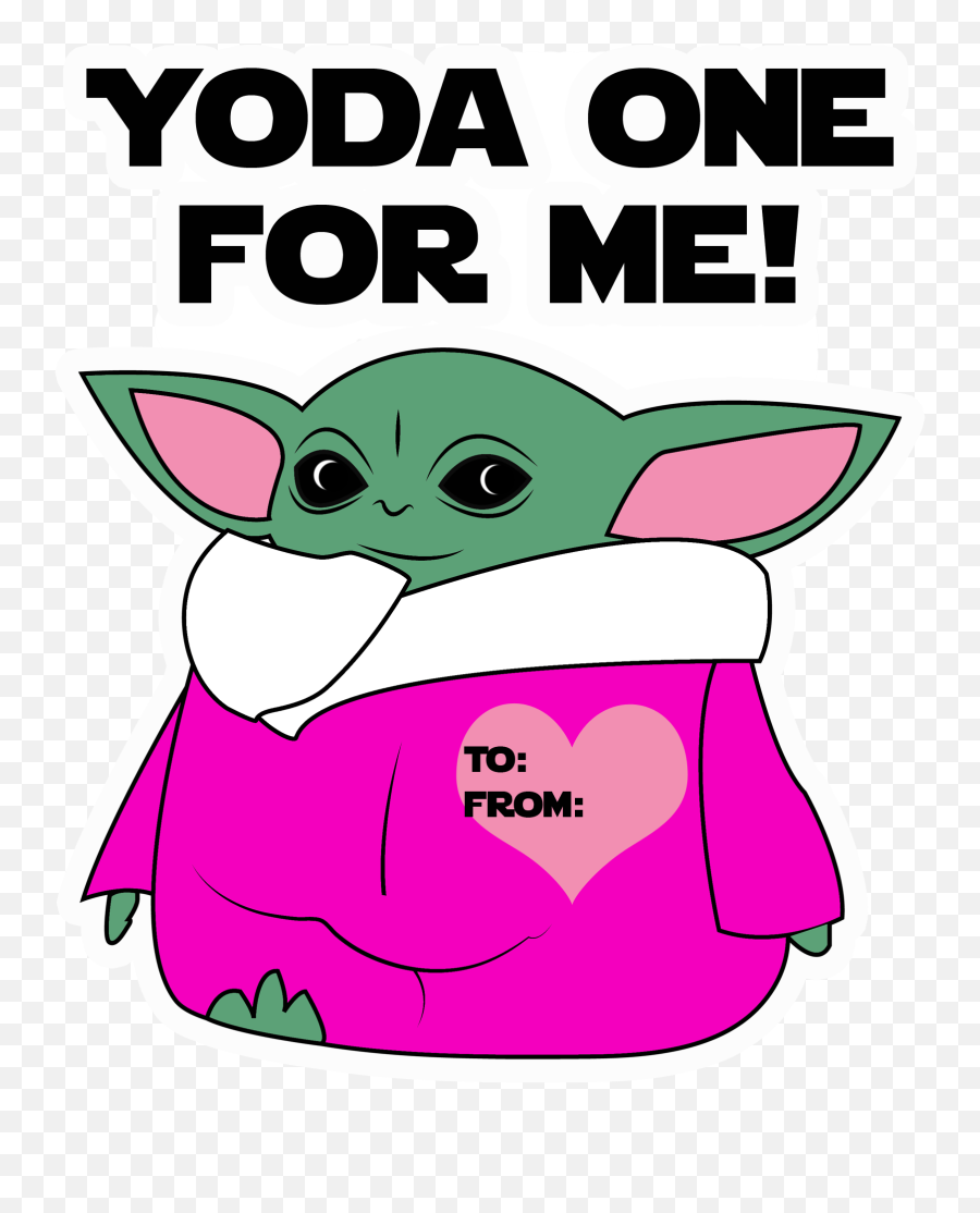 Baby Yoda Valentines Day Clipart - Baby Yoda Valentine Card Emoji,Emoji Valentine Cards