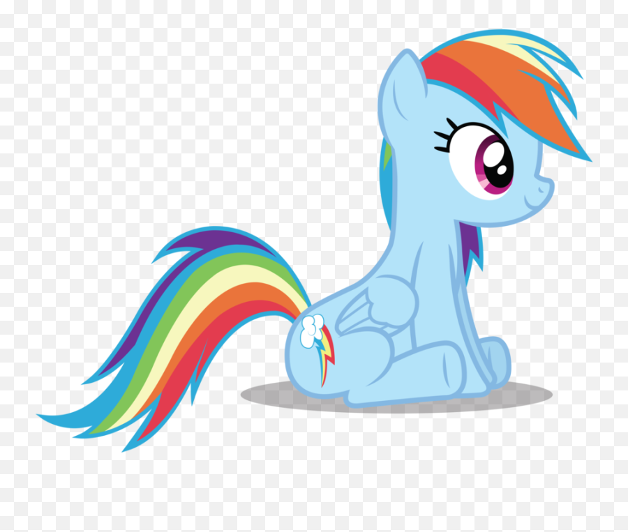 Rainbow Dash Hates Insert Girly Thing Here - Fim Show Rainbow Dash Sitting Down Emoji,Flipping Hair Emoji