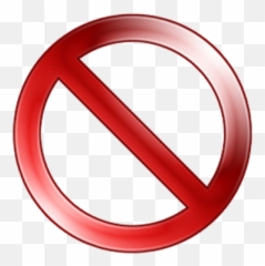 Delete No Entry Sign - T Shirt Under Button Up Emoji