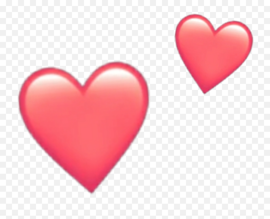 Hearts Peach Heatr Emoji Iphone - Iphone Heart Emoji Peach,Live Emoji For Iphone