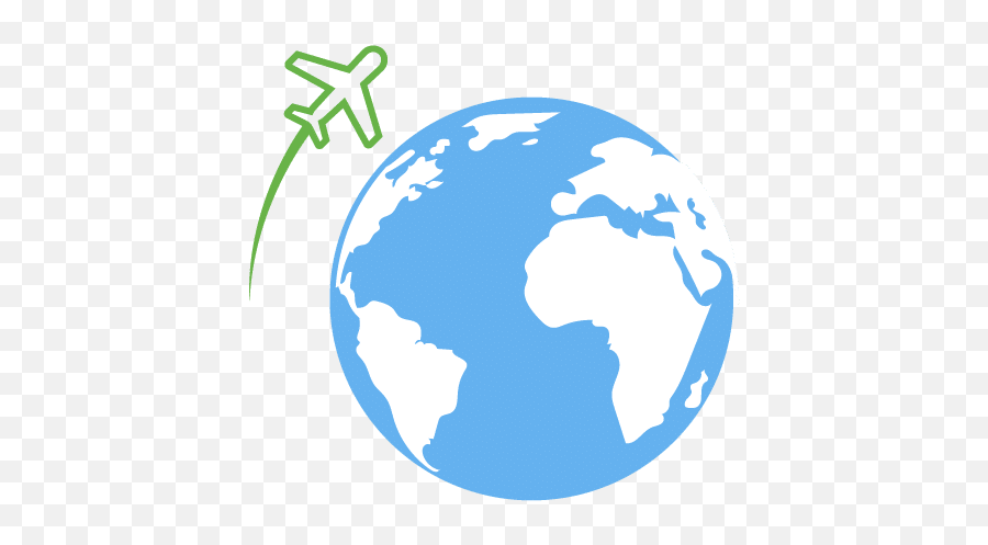 Cancelled Or Delayed Flight Claim Up - Globe Location Icon Emoji,Semoji