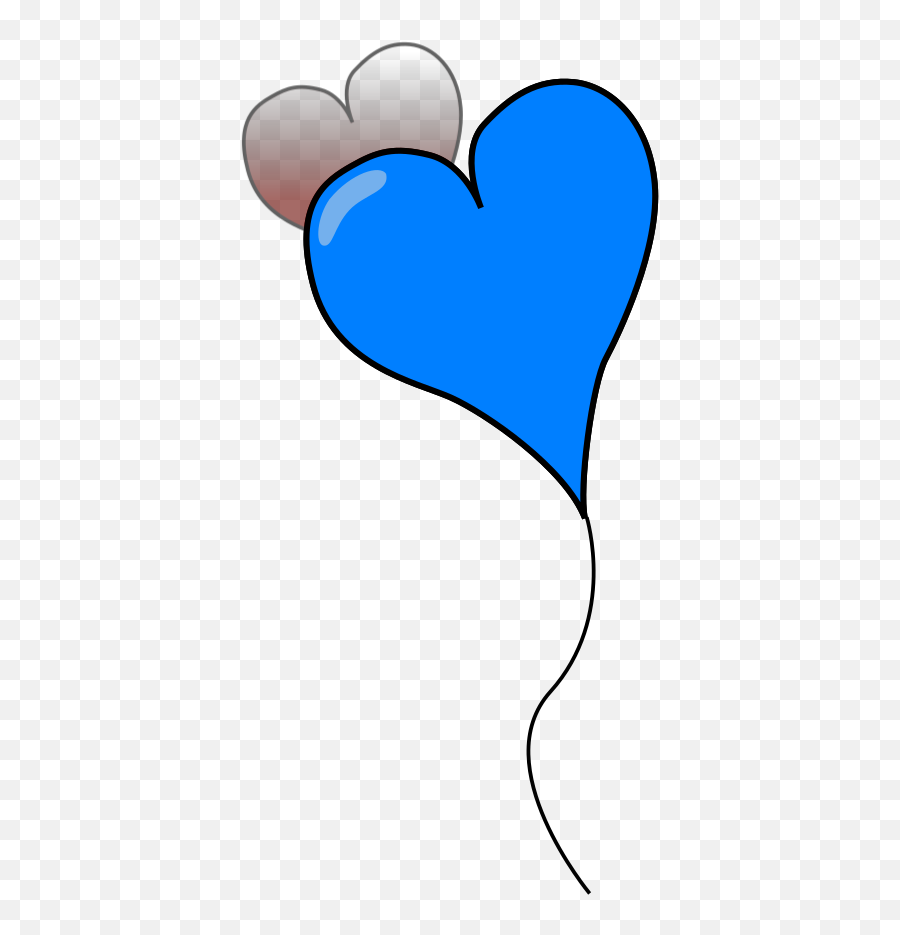 Blue Heart Balloon Png Svg Clip Art For Web - Download Clip Blue Heart Ballons Png Emoji,Blue Heart Emoji