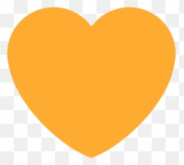 Orange heart emoji clipart Free download transparent PNG - Heart