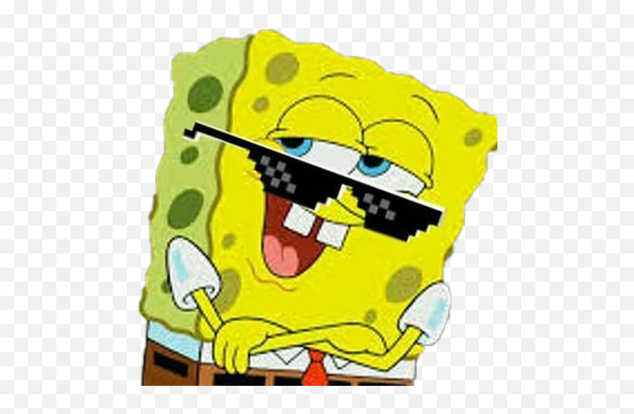 Spongebob Mlg Sticker - Spongebob With Mlg Glasses Emoji,Mlg Emojis