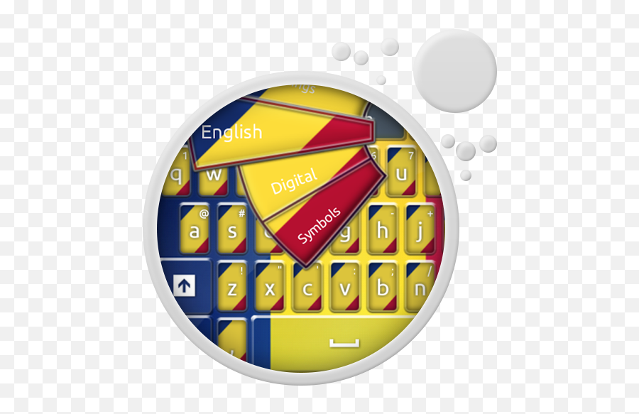 Romanian Keyboard 5 - Dot Emoji,Romanian Flag Emoji