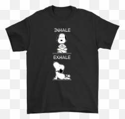 Yoga Inhale Exhale Funny Snoopy Shirts - Janus Films T Shirt Emoji,Inhale Emoji