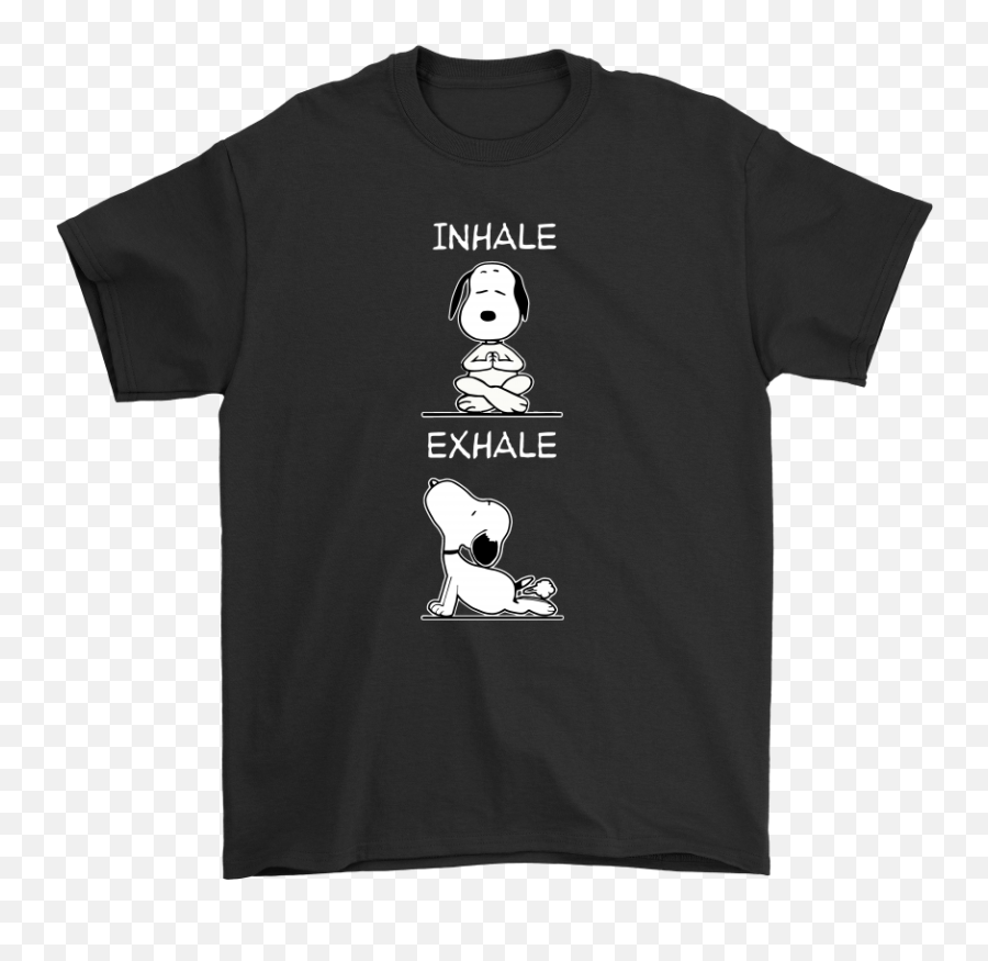 Yoga Inhale Exhale Funny Snoopy Shirts - Janus Films T Shirt Emoji,Inhale Emoji