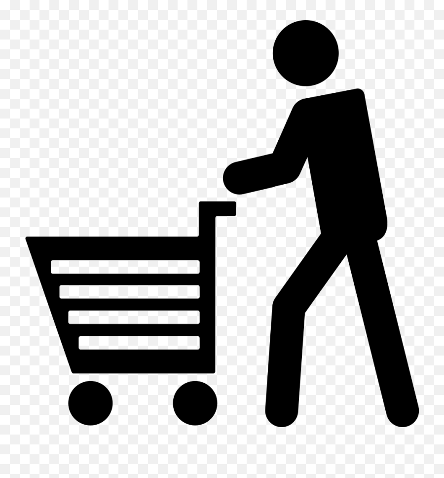 Man Walking With Shopping Cart Comments - Man With Shopping Cart Icon Emoji,Cart Emoji
