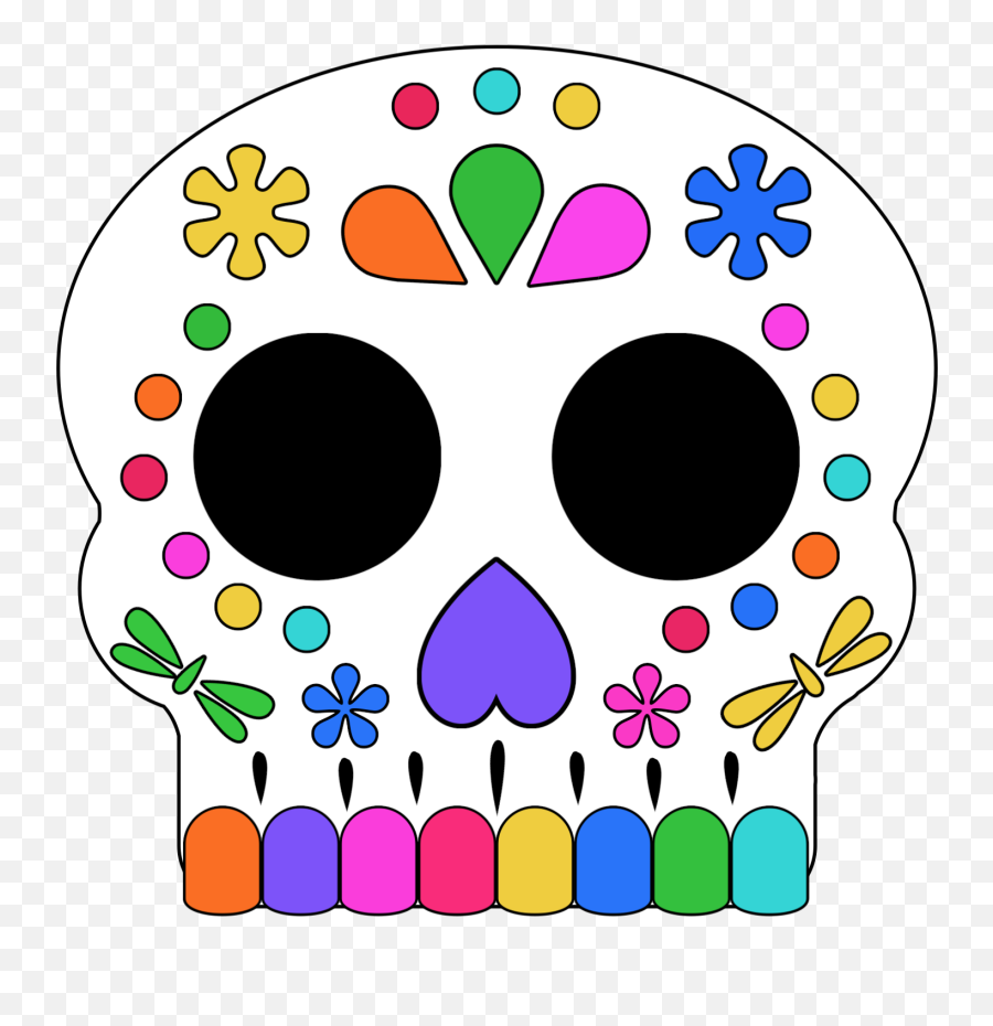 Sugar Skull Halloween - Printable Sugar Skull Diy Emoji,Sugar Skull Emoji