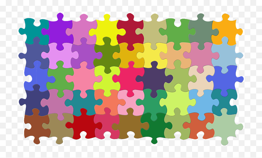 Colourful Puzzle Clipart Free Download Transparent Png - Mainan Bongkar Pasang Besar Emoji,Jigsaw Emoji