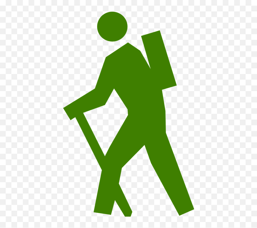Walking Stick Walking Images - Png Clipart Hikers Emoji,Shamrock Emoticon