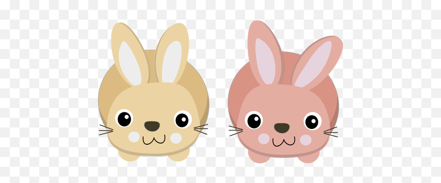 Cute Bunnies - Cute Bunny Clip Art Emoji,Bunny Ears Emoji