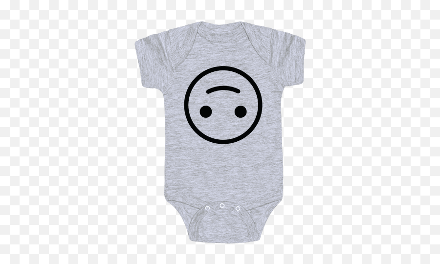 Sad Smiley Face Baby Onesies - You Smell Like Meat Emoji,Ok Emoji Upside Down