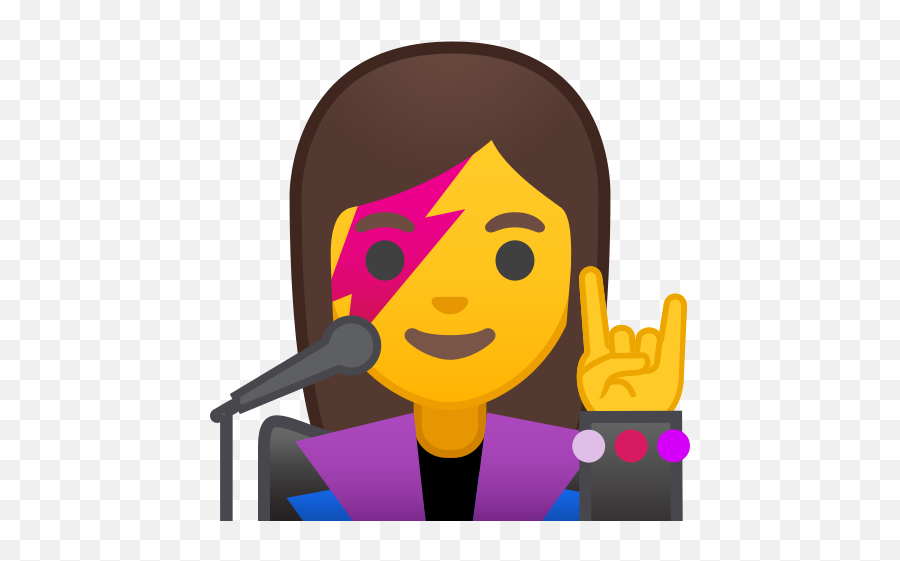 Woman Singer Emoji - Girl Singing Emoji,Singing Emoji