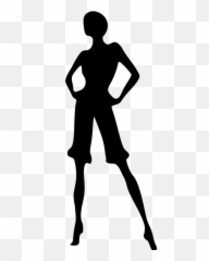 Woman Girl Female - With Short Hair Silhouette Emoji