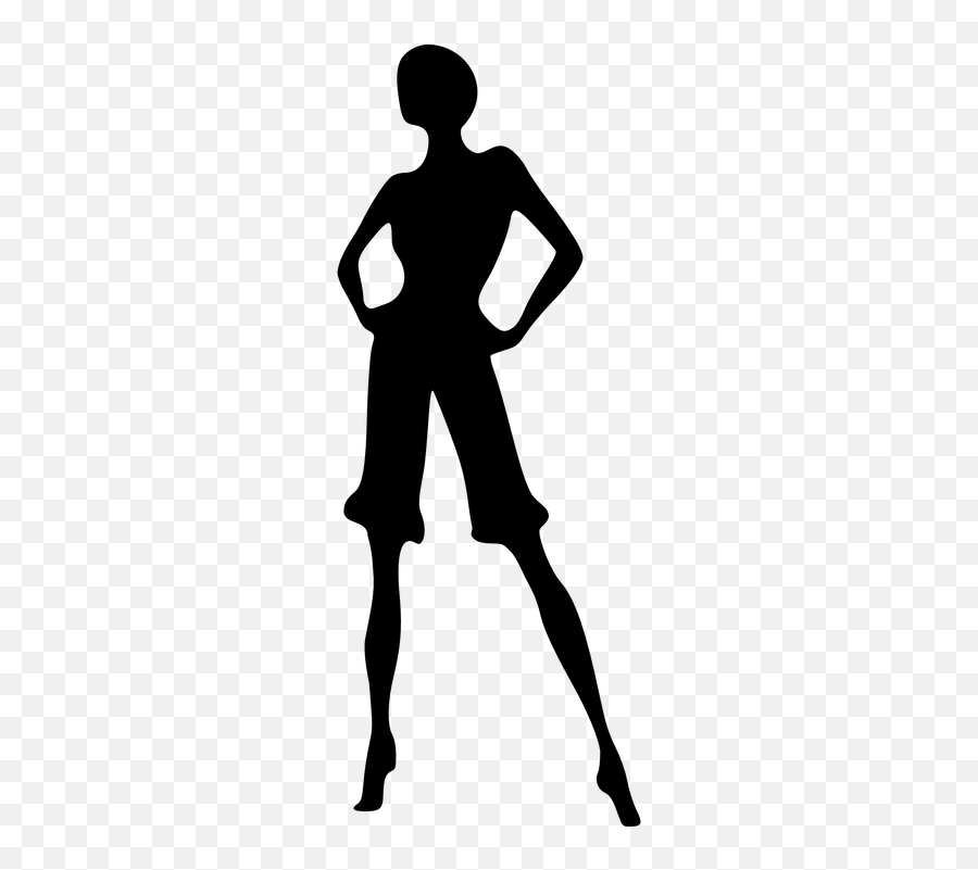 Woman Girl Female - Woman With Short Hair Silhouette Emoji,Emoji Pants For Boy