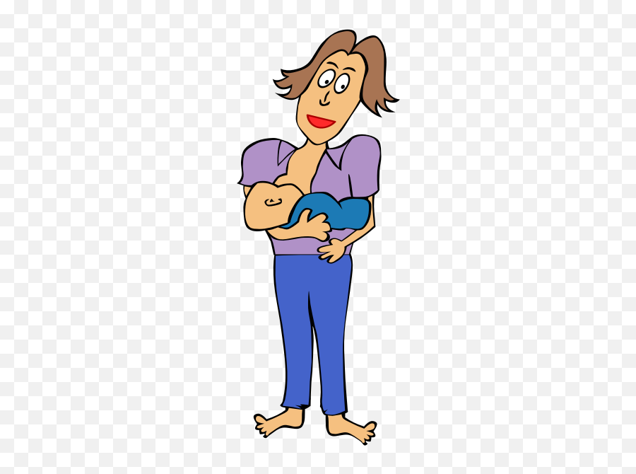Breast Feeding Mother Cartoon Image - Mom Clip Art Emoji,Emotions On Facebook
