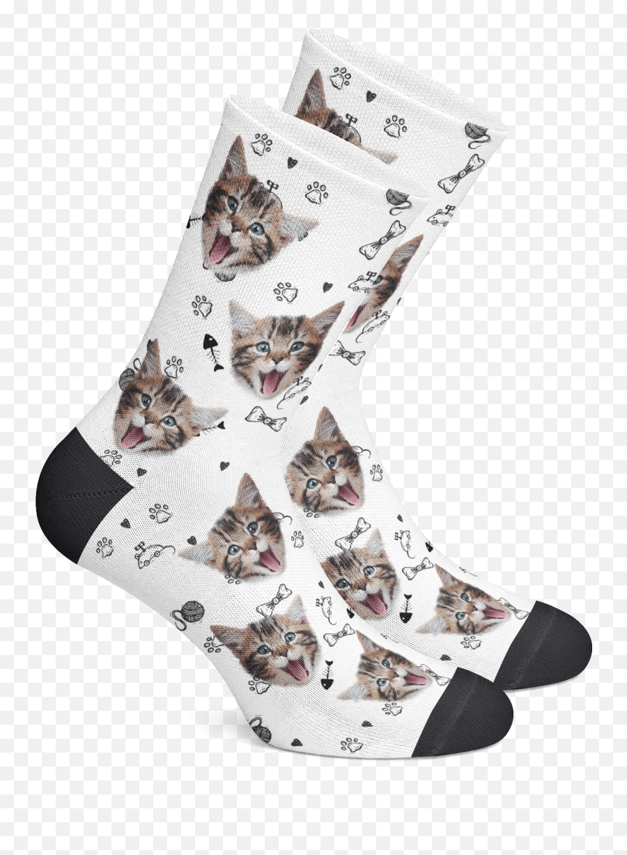 Custom Cat Socks - Pet Socks Emoji,Cat Boot Emoji