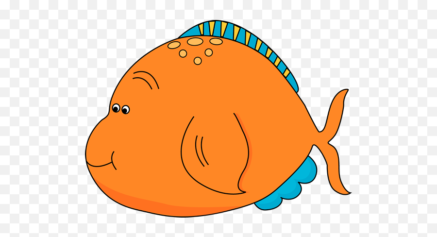 Orange Fish Fish Clipart - Fat Fish Clipart Emoji,Pufferfish Emoji