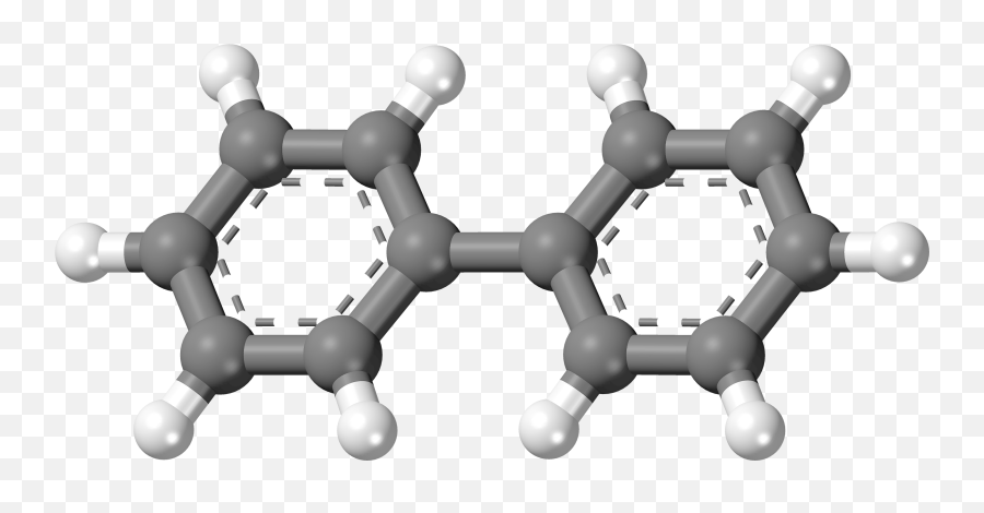 Biphenyl Molecule Planar Ball - Molecule Emoji,Crystal Ball Emoji Png