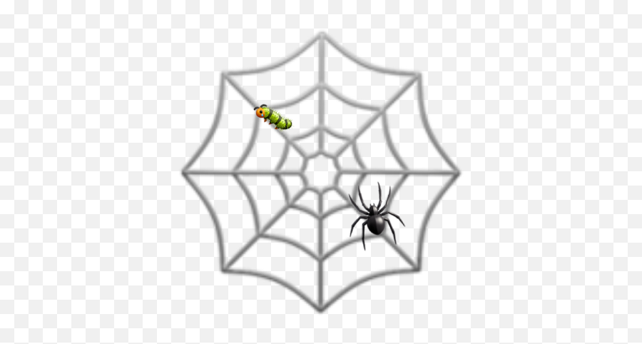 Simple Spider Web Clipart Emoji,Spider Emoji