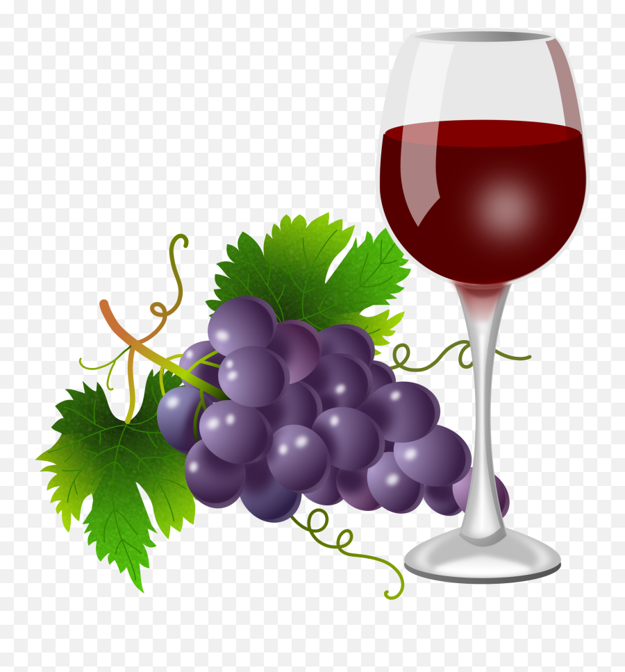 Purple Grapes And Wine Glass 2200x2276 Emoji,Wine Glass Emoticon For Facebook