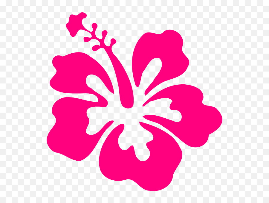 Pink Hibiscus Flower Clipart - Pink Hibiscus Clip Art Emoji,Hibiscus Emoji