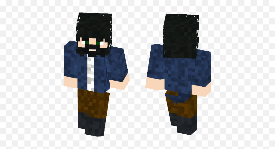 Download Bearded Man Minecraft Skin For - Minecraft Ben Solo Skin Emoji,Bearded Emoji