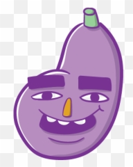Aubergine Boys Eggplant Stickers by Blake Jones Connor Hill - Clip Art Emoji