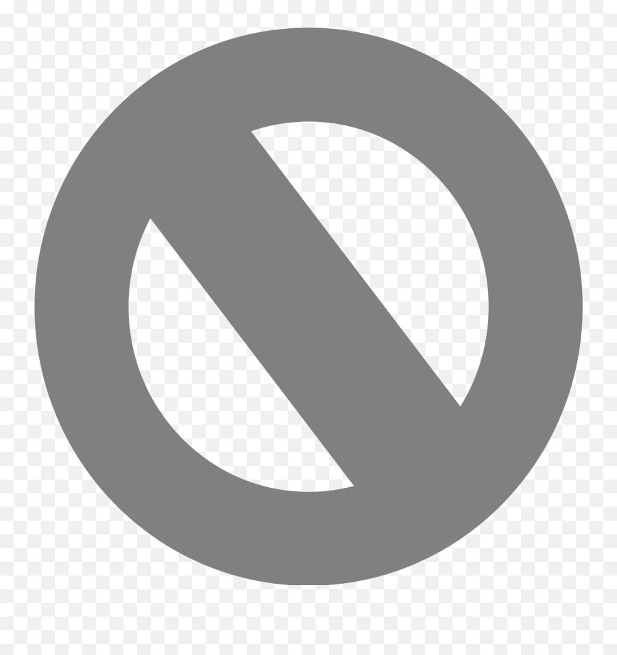 Download Crossed Out Circle Png - Grey Cross Sign Emoji,Cross Out Emoji