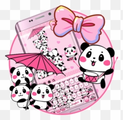 Download Pink Cute Panda Keyboard For Android Myket - Clip Art Emoji,Panda Emoji Keyboard