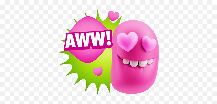 3d Love Colourful Stickers For Imessage By Pallavi Kalyanam - 3d Rendering Emoji,Aww Emoticons