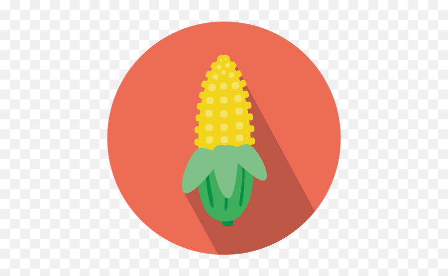 Corn Flat Circle Icon - Transparent Png U0026 Svg Vector File Icon Emoji,Corn Emoticon