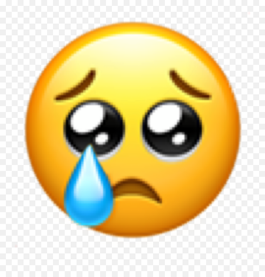 Imessage Sadface Emoji Sticker By Alexis - Puppy Eyes Emoji Iphone,Sad Face Emoji