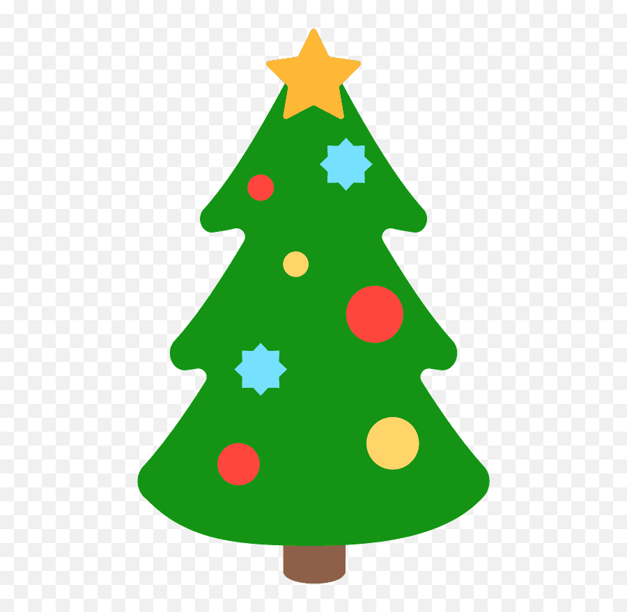 Christmas Tree Emoji Clipart - Emoji Christmas Tree Transparent Background,Emoji Christmas Ornaments