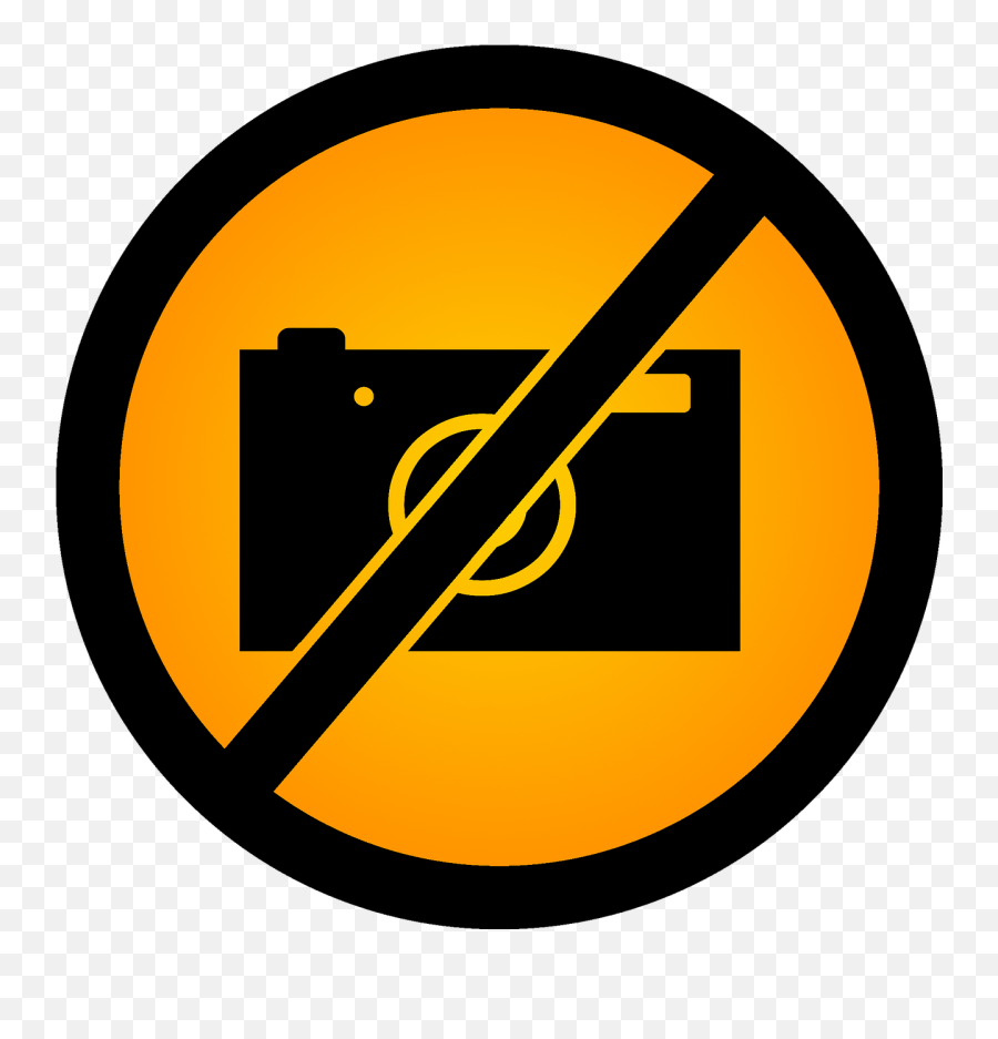 Do Not Take Photos A Ban On Taking Pictures Yellow Clipart - Language Emoji,Ban Emoji