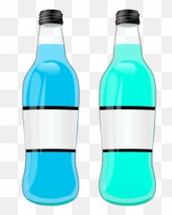 Two Bottle Bottles - Soda Pop Shower Curtain Clipart Emoji