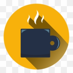 Coffee Mug Round Icon - Language Emoji