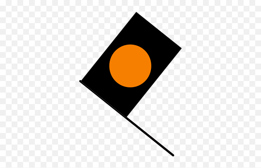 Vector Graphics Of Black With Orange - Black Flag Clipart Emoji,Race Flag Emoji