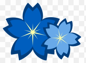 Free Blue Flower Transparent Background - Blue Flowers Vector Png Emoji,Blue Flower Emoji