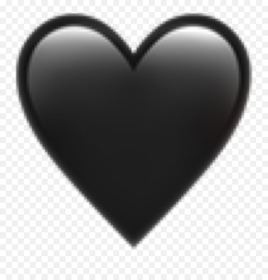 Black Heart Emoji Heartemoji Bla - Black Heart Emoji Png,A Black Heart Emoji
