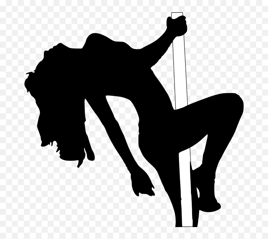 Stripper Woman Pole - Pole Dancer Silhouette Emoji,Pole Dancer Emoji