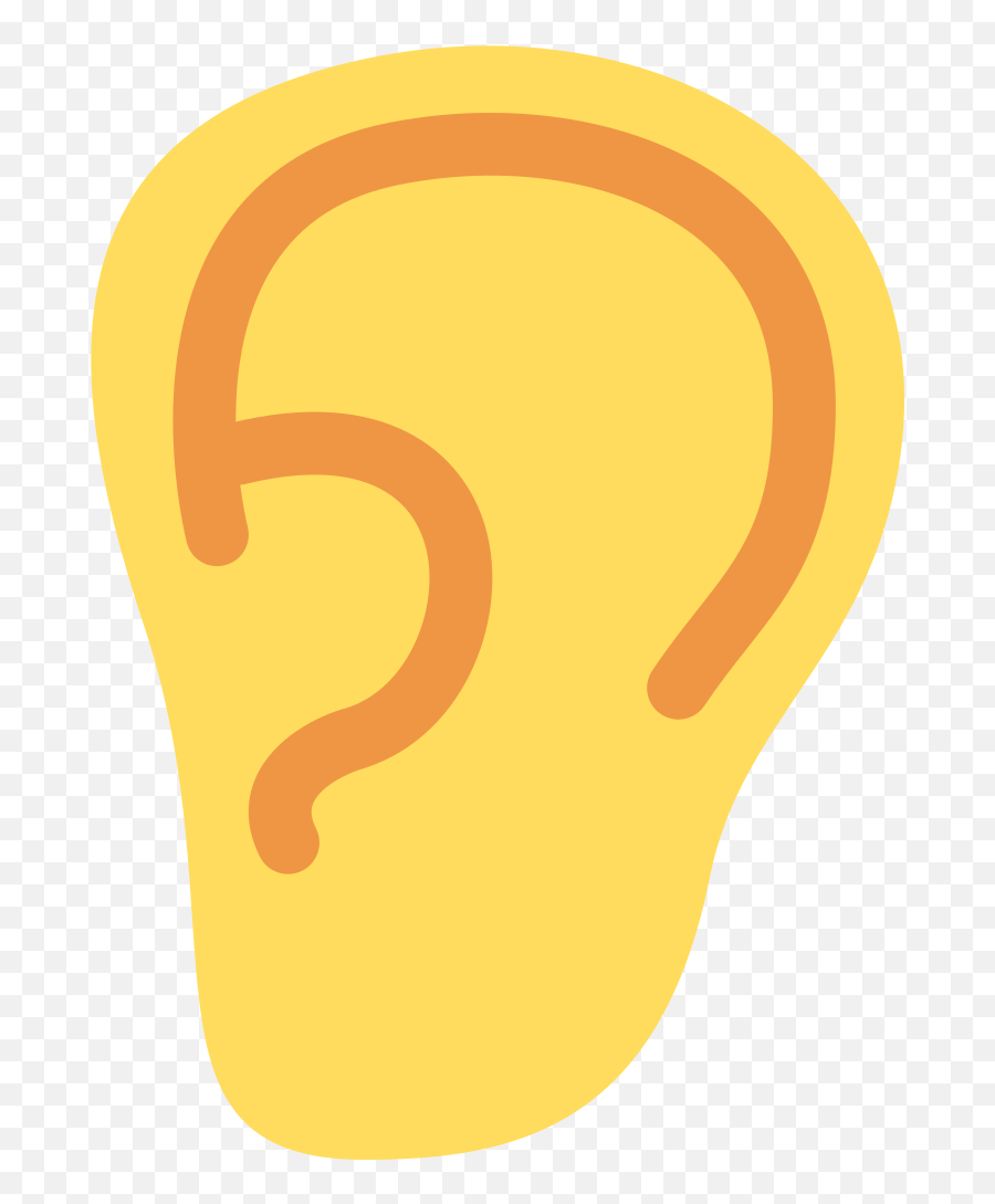 Twemoji2 1f442 - Ear Emoji,Blob Emojis