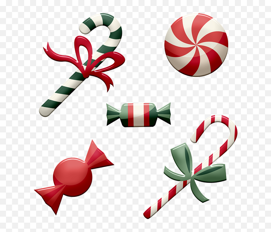 Christmas Candy Cane - Christmas Peppermint Candy Clipart Emoji,Candy Cane Emoji