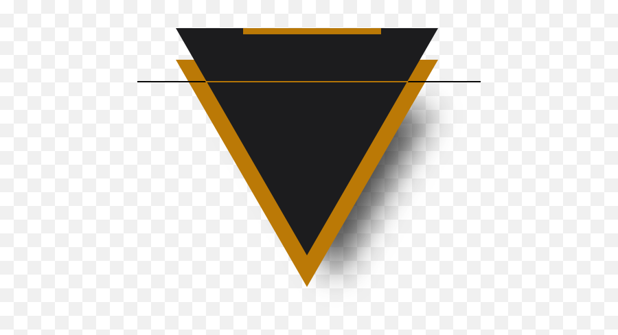 Gold Black Triangle Triangles - Geometric Elements Png Emoji,Black Triangle Emoji