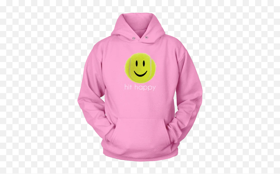 Hit Happy Tennis Hoodie - James Harden Pink Hoodie Emoji,Tennis Emoticon