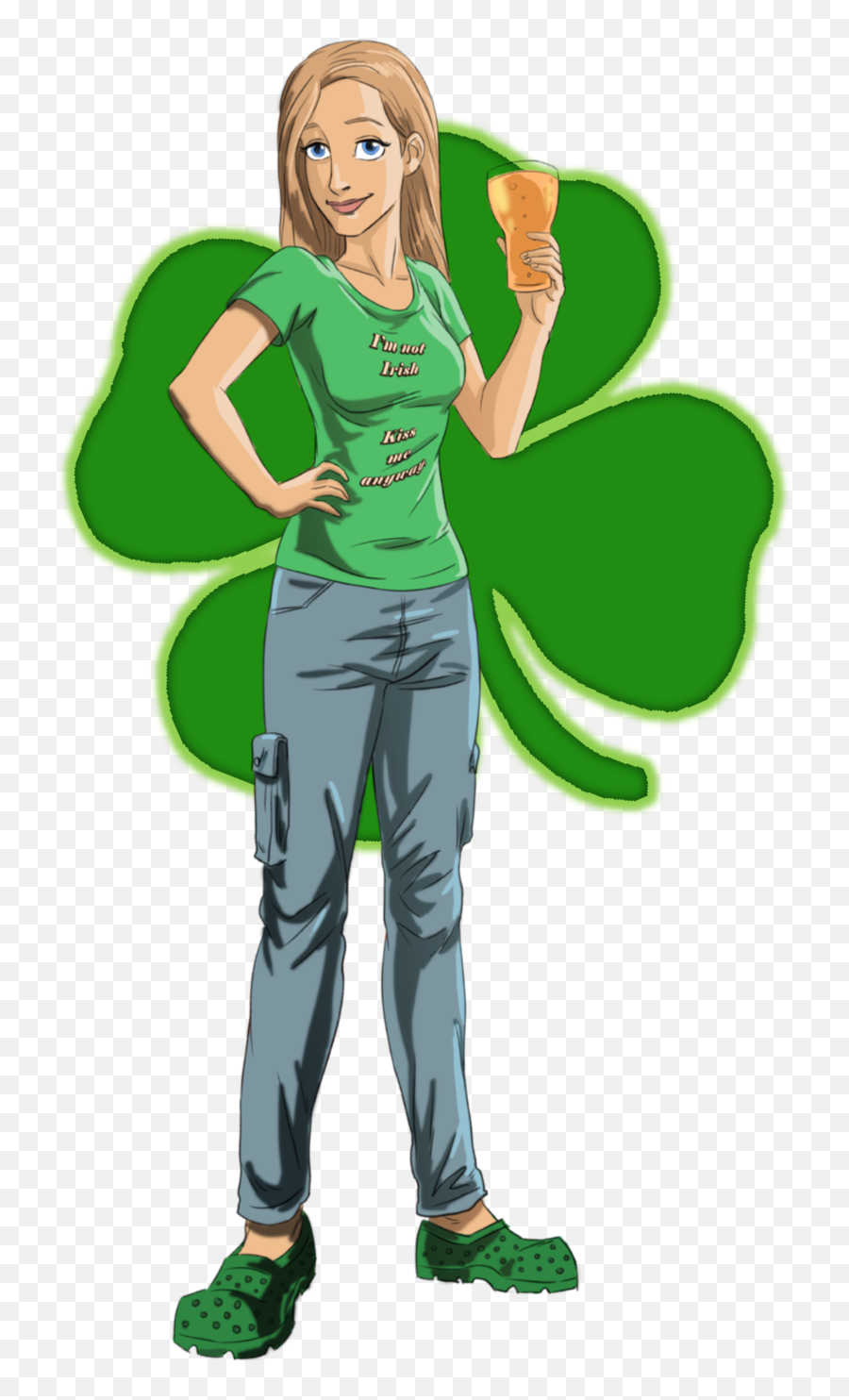 Happy St - Cartoon Emoji,St Patricks Day Emoticon